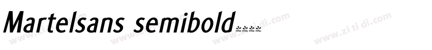 Martelsans semibold字体转换